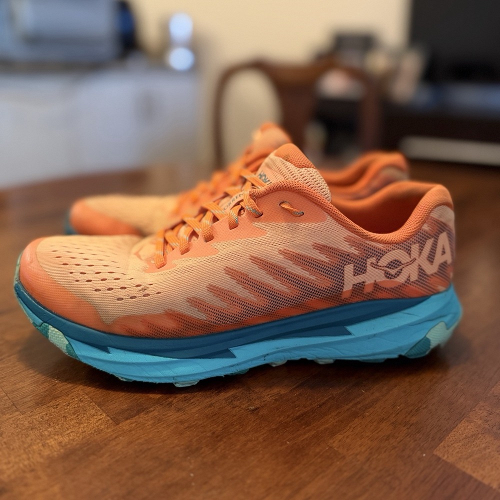 Hoka One One HOKA Torrent 3 Men's Size 9.5 Mock Orange Ceramic Trail Shoes